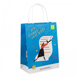 Nagykereskedelmi újrahasznosított anyagok kézműves Bolsa de Papel eldobható barna fehér kraft papírzacskók az élelmiszer -sütemény borcsomagoláshoz