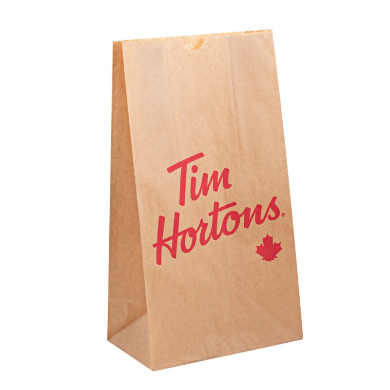Papír egyedi papírzacskó logó barna csomagolásnagykereskedelmi élelmiszer -papír táska csomagolás