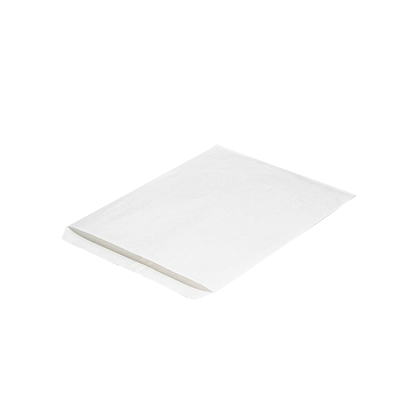 Zsírbiztos fehér kraft papír tasakok kraft papír ételtáska a burgonya chipekhez